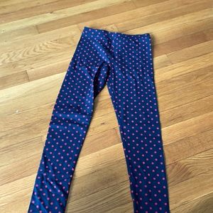 Polka dot leggings. Size 10 kids.